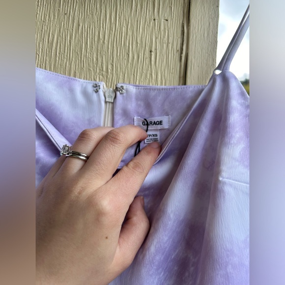 Garage Marbled Purple Mini Dress Size XS - Picture 3 of 8